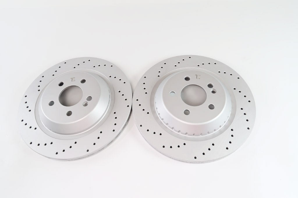 Mercedes S class S550 front and rear brake pads & rotors TopEuro #665