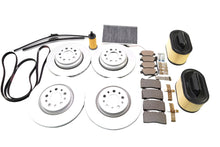 Load image into Gallery viewer, Maserati Ghibli brake pads rotors filter belts service kit #787