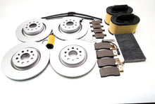 Load image into Gallery viewer, Maserati Ghibli Base brake pads rotors filter wipers service kit #796
