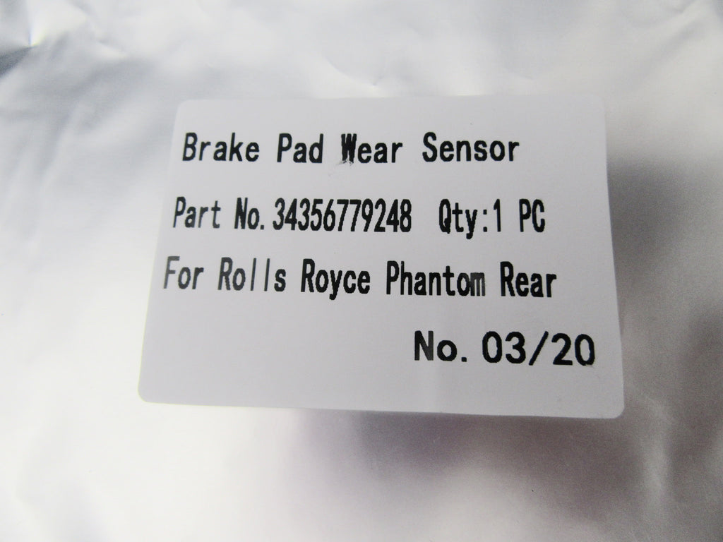 Rolls Royce Phantom rear brake pad wear sensor TopEuro #385