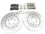 Maserati Quattroporte GTS front brake pads & rotors TopEuro low dust #604