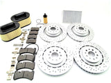 Maserati Ghibli Quattroporte brake pads rotors filters service kit #859 14-16 PROMO