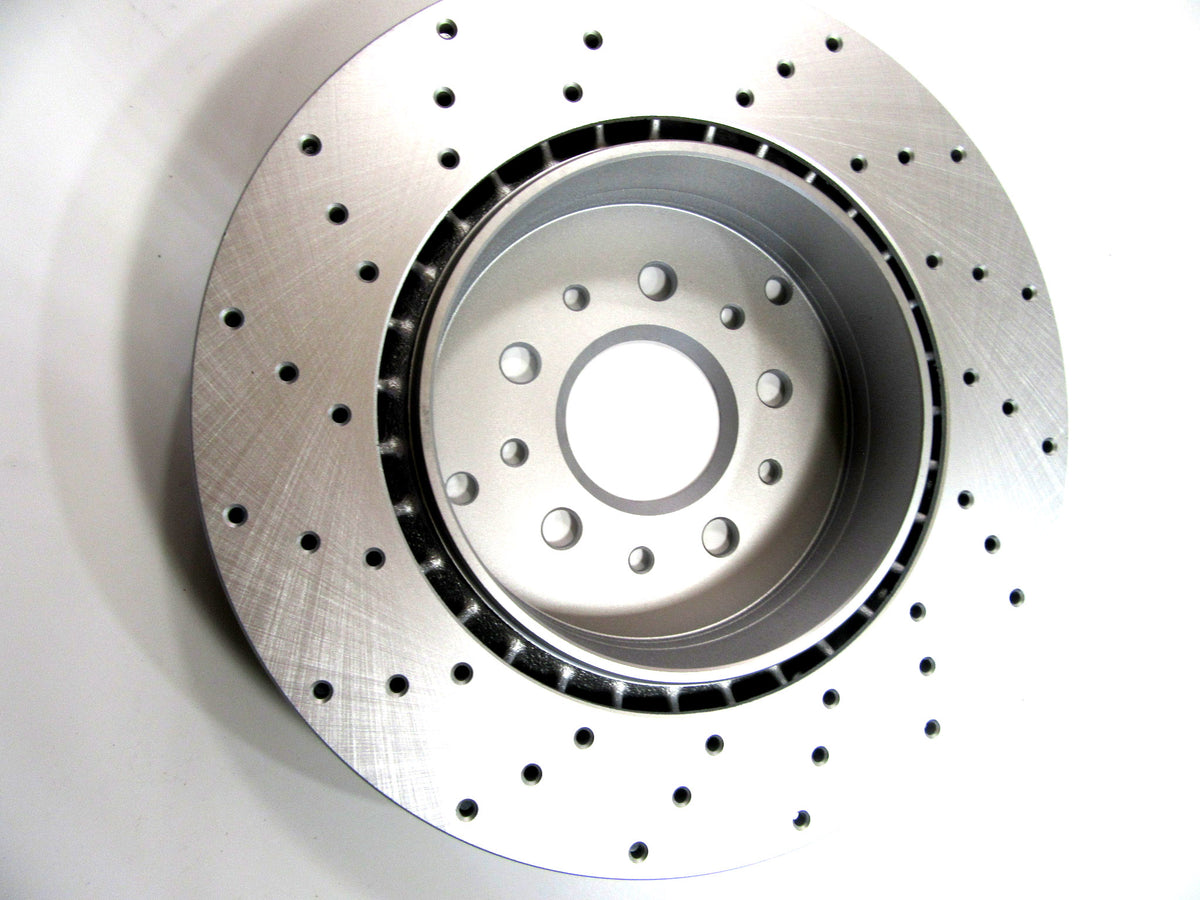 Kit Frein Avant Plaquettes + Rotors Percés Maserati GranTurismo / Quattroporte - Marque TopEuro (Garantie 1 An)
