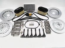 Load image into Gallery viewer, Maserati Ghibli Quattroporte brake pads rotors filters coils wiper blades service kit #332