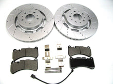 Load image into Gallery viewer, Maserati GranTurismo Gt front brake pads + rotors drilled &amp; slotted TopEuro #606