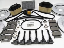 Load image into Gallery viewer, Maserati Ghibli Quattroporte brake pads rotors filters coils wiper blades service kit #332
