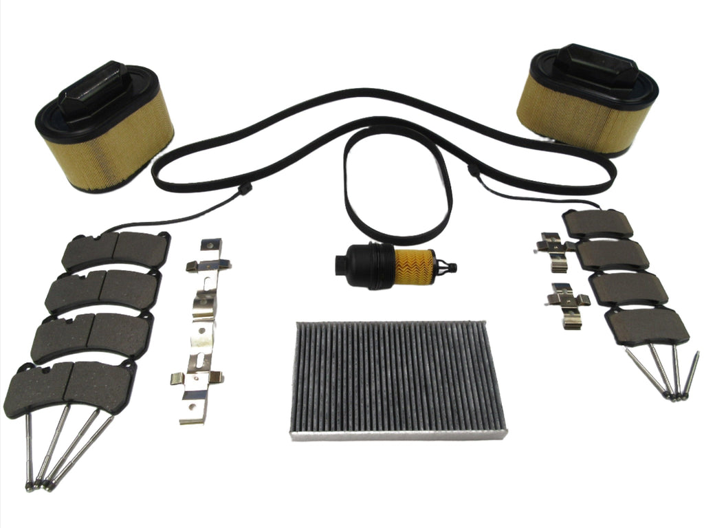 Maserati Ghibli Quattroporte brake pads filters belt service kit #330