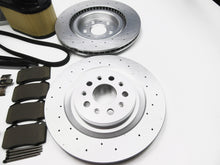 Load image into Gallery viewer, Maserati Ghibli Quattroporte brake pads rotors filters belts service kit #334
