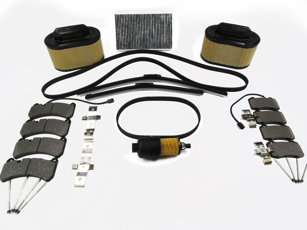Maserati Ghibli Quattroporte brake pads filters belt service kit #329