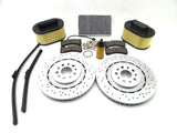 Maserati Ghibli Quattroporte front brake pads rotors filters service kit #869