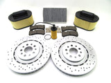 Maserati Ghibli Quattroporte front brake pads rotors filters service kit #870