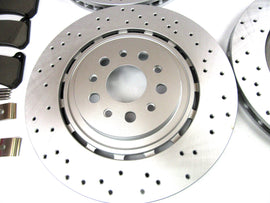 Maserati Ghibli Quattroporte 2014-16 front rear brake pads & rotors LOW DUST #519