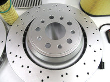 Load image into Gallery viewer, Maserati Ghibli Quattroporte 14-16 front rear brake pads rotors + 4 FILTERS #521