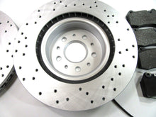 Load image into Gallery viewer, Maserati Quattroporte front brake pads &amp; drilled rotors set TopEuro #256