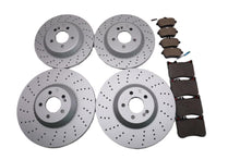 Load image into Gallery viewer, Mercedes S Class S550 S560 S450 front and rear brake pads &amp; rotors TopEuro #2713