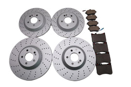 Mercedes S Class S550 S560 S450 front and rear brake pads & rotors TopEuro #2713