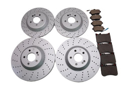 Mercedes S Class S550 S560 S450 front and rear brake pads & rotors TopEuro #2713