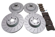 Load image into Gallery viewer, Mercedes S Class S550 S560 S450 front and rear brake pads &amp; rotors TopEuro #2713