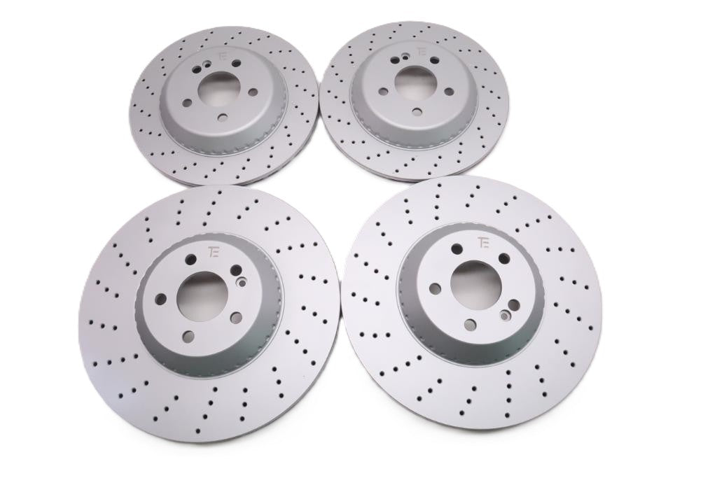 Mercedes S Class S550 S560 S450 front & rear brake rotors TopEuro #2714