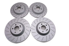Load image into Gallery viewer, Mercedes S Class S550 S560 S450 front &amp; rear brake rotors TopEuro #2714