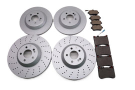 Mercedes S class S550 S560 S450 front and rear brake pads & rotors TopEuro #2717