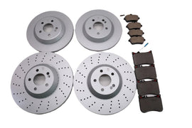 Mercedes S class S550 S560 S450 front and rear brake pads & rotors TopEuro #2717