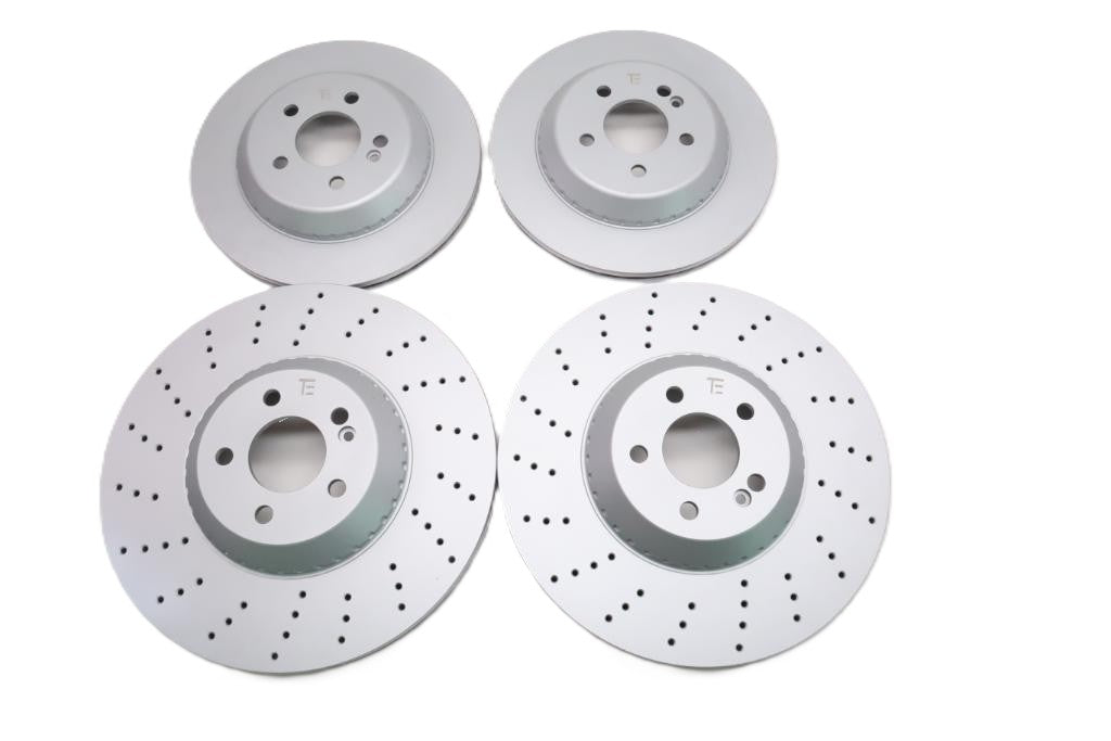 Mercedes S Class S550 S560 S450 front and rear brake rotors TopEuro #2718