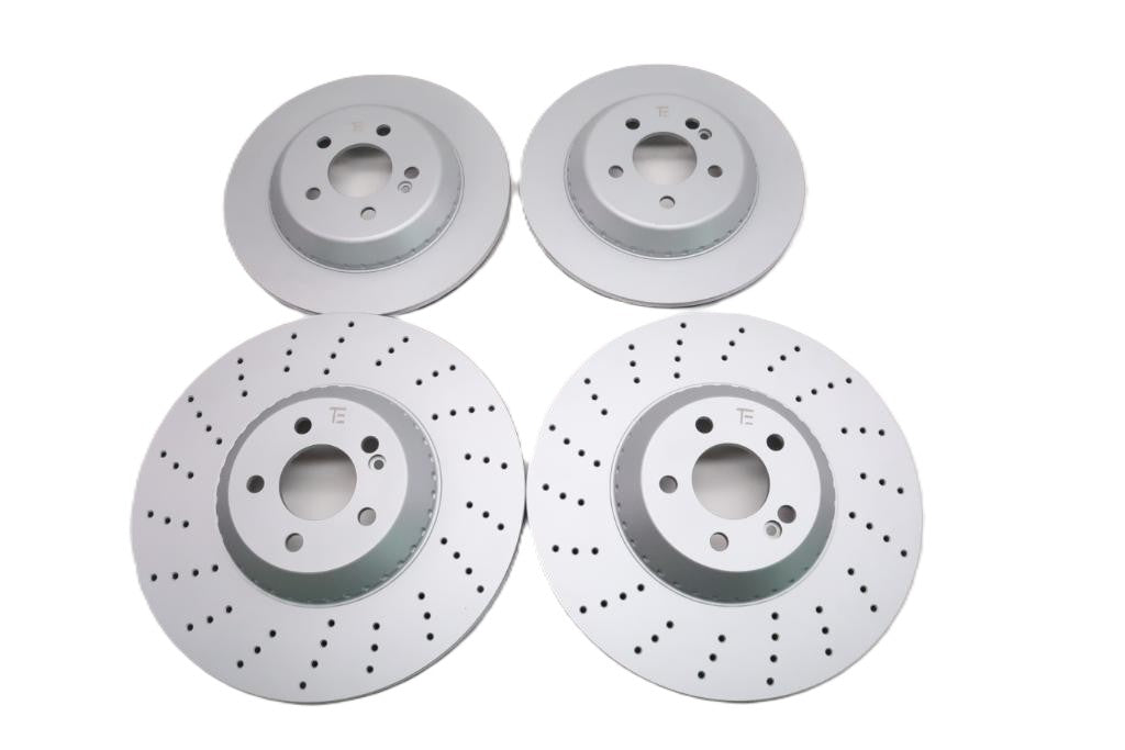 Mercedes S Class S550 S560 S450 front and rear brake rotors TopEuro #2718