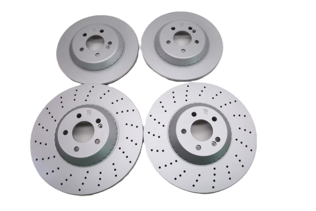 Mercedes S Class S550 S560 S450 front and rear brake rotors TopEuro #2718