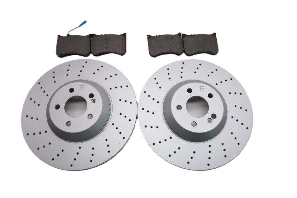Mercedes S class S550 front brake pads & rotors TopEuro #2722