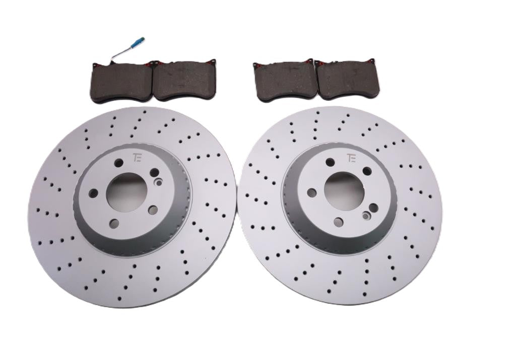 Mercedes S class S550 front brake pads & rotors TopEuro #2722