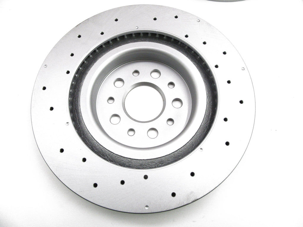 Maserati Quattroporte GTS rear brake pads and rotors TopEuro #681 2017-up