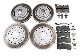 Maserati Quattroporte GTS 3.8 V8 front rear brake pads & rotors TopEuro #1561
