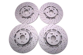 Mercedes E63 AMG S front rear brake disk rotors TopEuro #2703