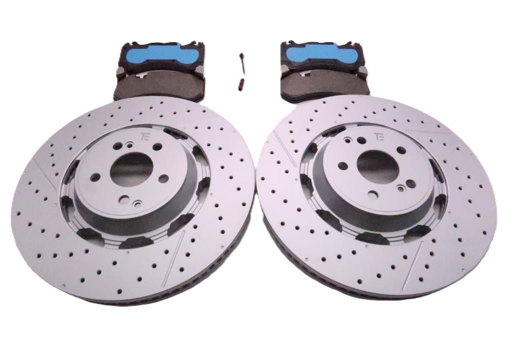 Mercedes E63 AMG S Glc63 Gt53 Gt63 front brake pads & rotors Low Dust TopEuro #2704