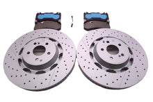 Load image into Gallery viewer, Mercedes E63 AMG S Glc63 Gt53 Gt63 front brake pads &amp; rotors Low Dust TopEuro #2704
