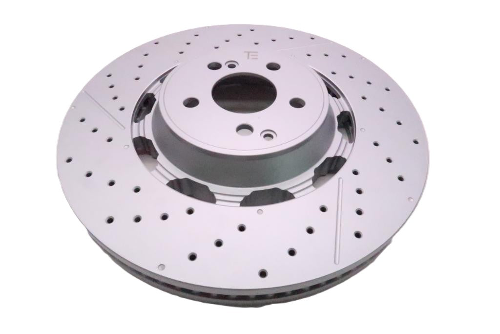 Mercedes E63 AMG S front rear brake pads & rotors Low Dust TopEuro #2702