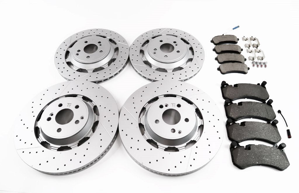 Mercedes S63 S65 Amg front rear brake pads & rotors TopEuro #1598