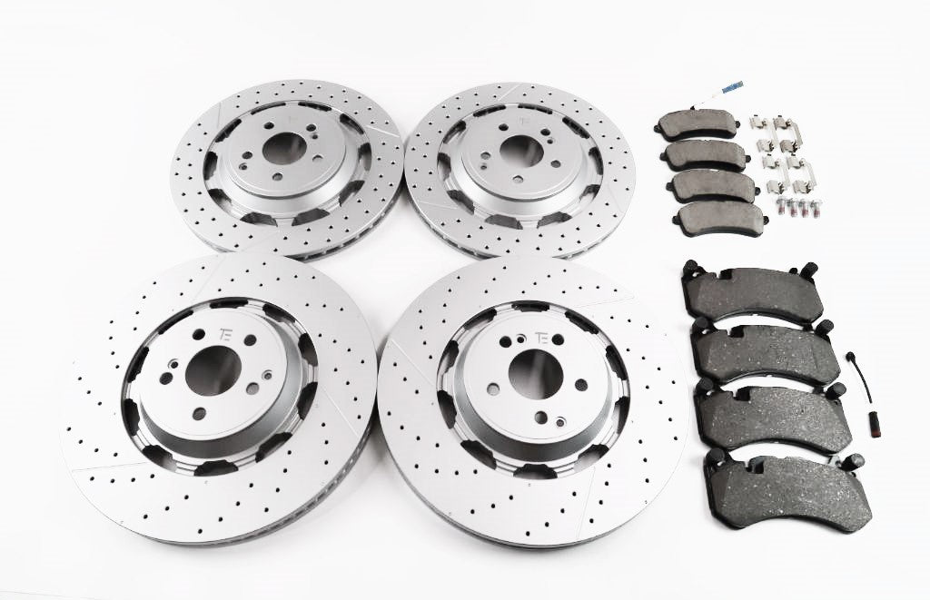 Mercedes S63 S65 Amg front rear brake pads & rotors TopEuro #1598