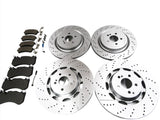 Mercedes Benz S63 S65 Amg front rear brake pads and rotors #496 TopEuro