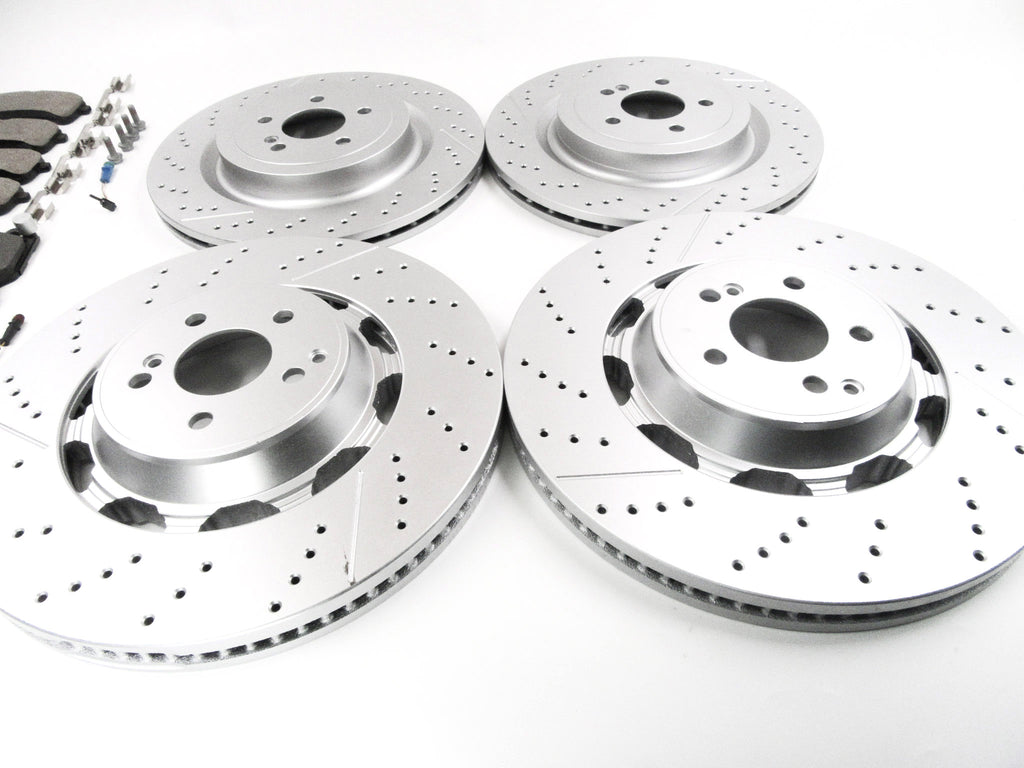 Mercedes C63s C63 Sl63 Sl65 Amg front rear brake pads & rotors TopEuro #1220
