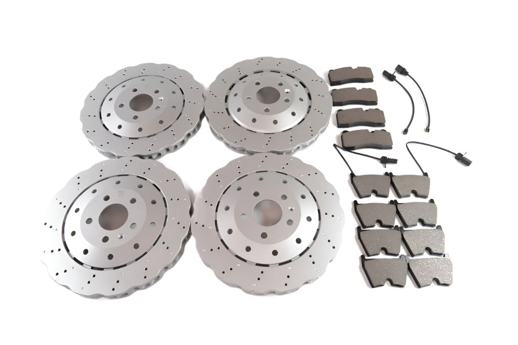 TopEuro parts Lamborghini Huracan R8 front rear brake pads & rotors #1713