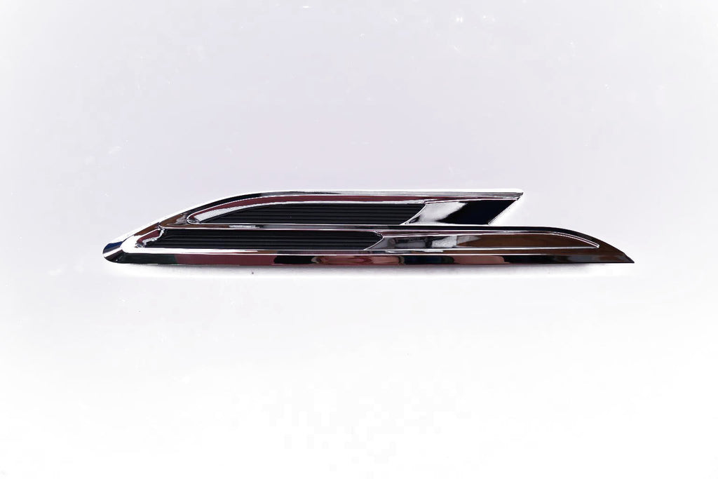 Bentley Bentayga chrome right fender air vent grill 1pc #2015