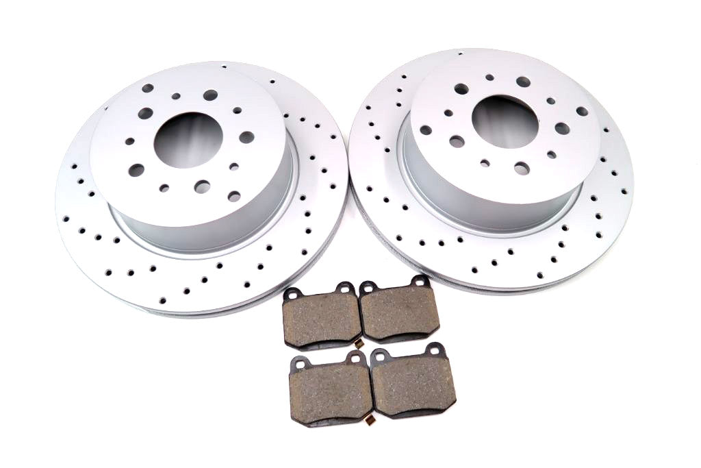 Maserati Quattroporte rear brake pads & rotors TopEuro #1080