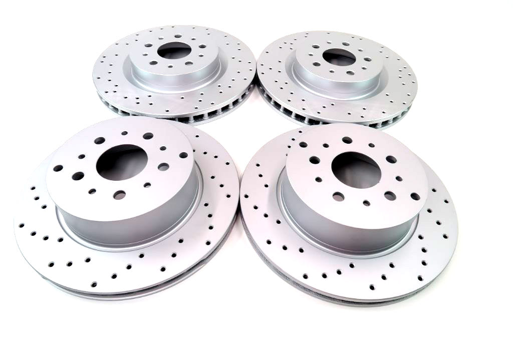 Maserati Quattroporte front rear brake disc rotors TopEuro #1087