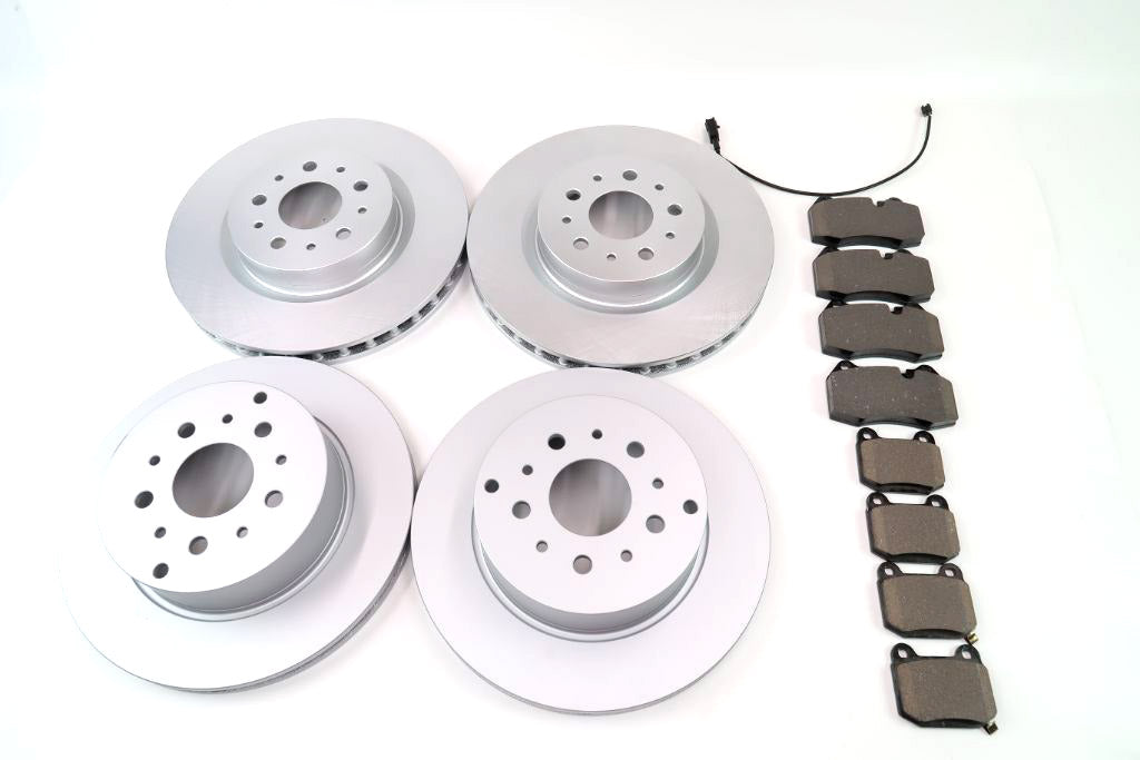 Maserati Quattroporte front rear brake pads & rotors smooth TopEuro #1088