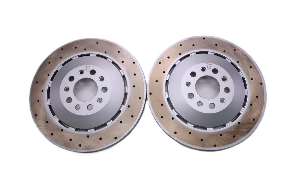 Maserati GranTurismo Gran Turismo Gt rear brake disk rotors TopEuro #2490