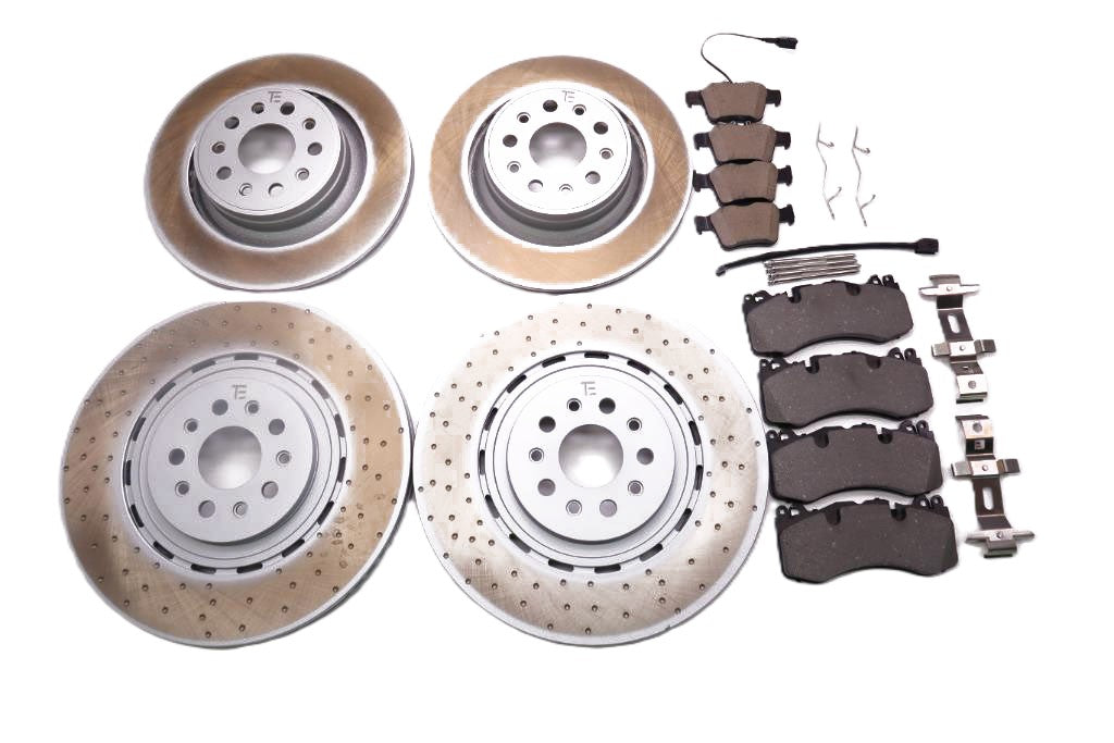 Maserati Levante S Modena front rear brake pads rotors TopEuro #2678