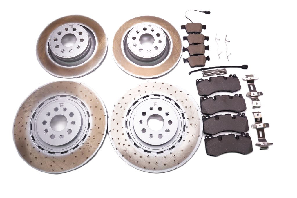 Maserati Levante S Modena front rear brake pads rotors TopEuro #2678