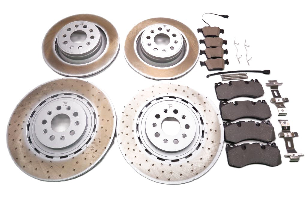 Maserati Levante S Modena front rear brake pads rotors TopEuro #2678